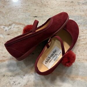 Childrenchic Burgundy Mary Jane Dress Shoes